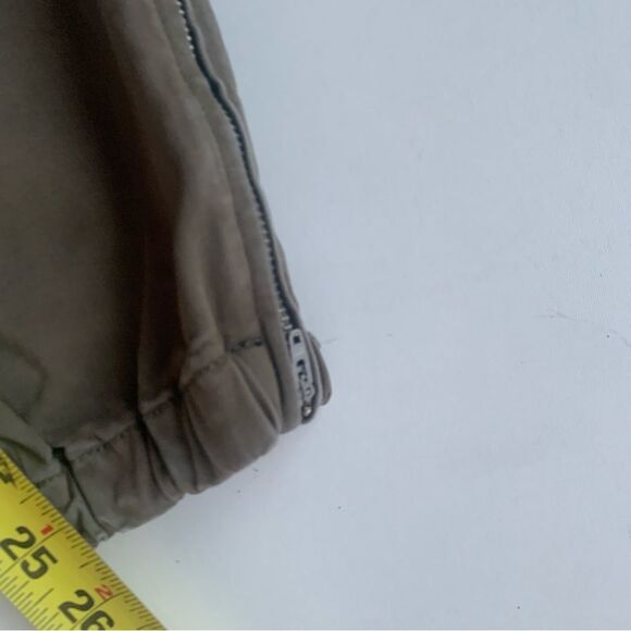 Driftwood Norah Jogger Pants Women 28x26 Green Flower Embroidered Military - Picture 9 of 13